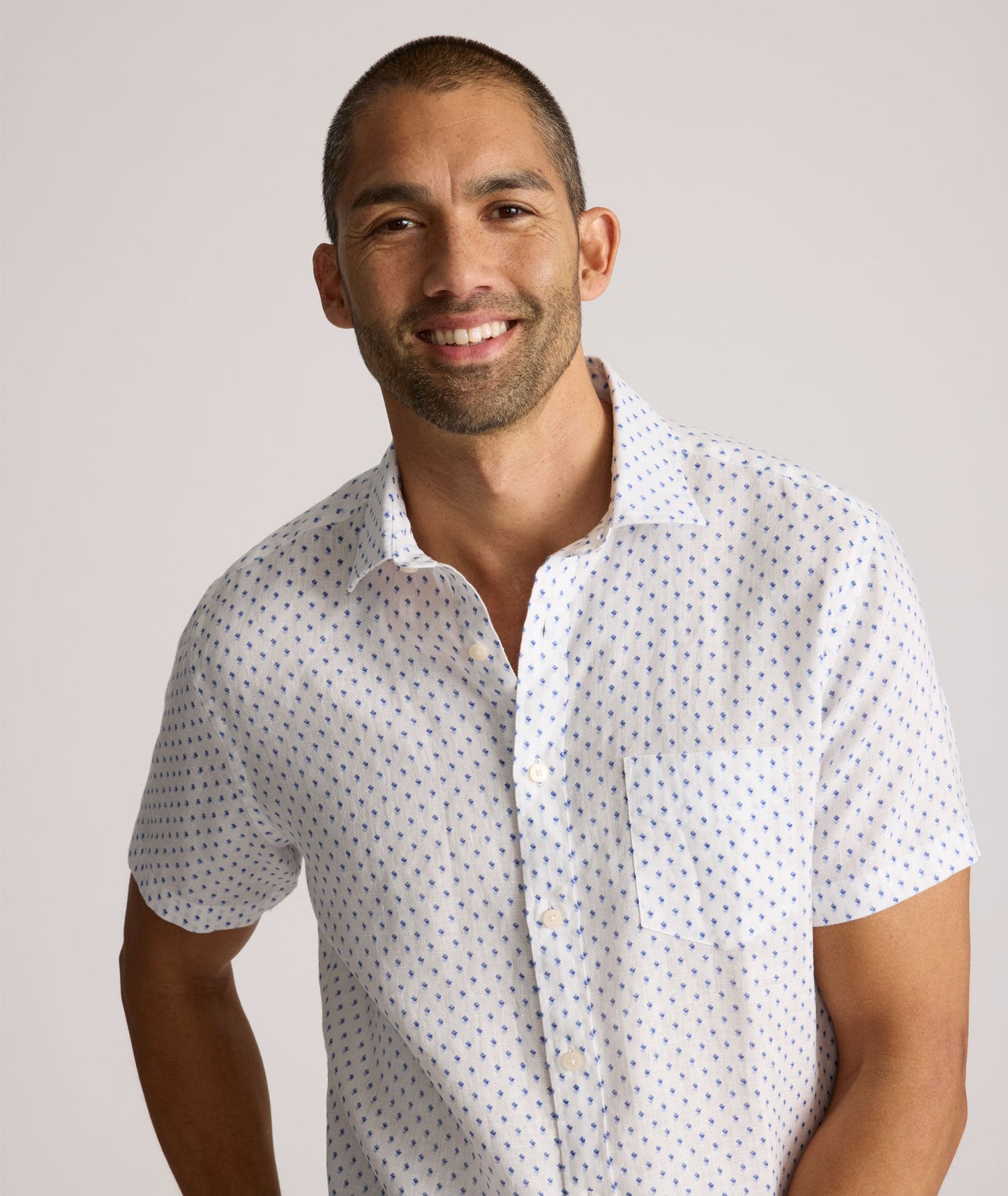 Linen Short-Sleeve Dixon Shirt